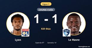 Lyon Draws 1-1 with Le Havre, Misses Chance to Advance in Ligue 1