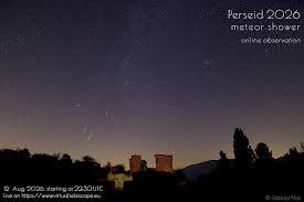 Perseid Meteor Shower 2026: Live Online Observation