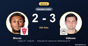 Udinese Triumphs Over Monza in Thrilling 3-2 Match