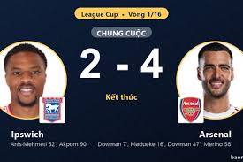 Arsenal Advances in League Cup with 4-2 Victory over Ipswich