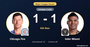 Inter Miami and Chicago Fire Draw 1-1 in MLS Match
