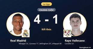 Real Madrid Dominates Rayo Vallecano 4-1 in La Liga Clash