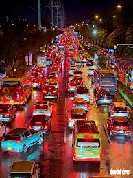 Severe Traffic Jam at Pham Van Dong and Phan Van Tri Intersection in Ho Chi Minh City