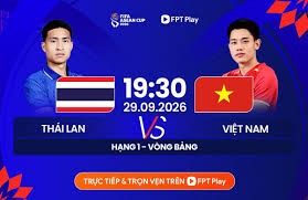 Vietnam vs Thailand: Live Football Match Today at 19:30