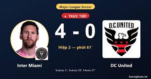 Inter Miami Dominates DC United 4-0 with Messi's Contribution