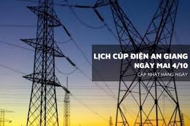 Power Outages Scheduled in An Giang on October 4, 2026