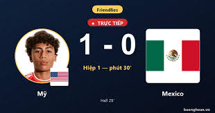 USA Leads 1-0 Against Mexico in Thrilling Match